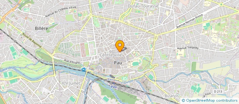 localisation de l'entreprise ANA GALAND HOMME FEMME VISAGISTE à PAU