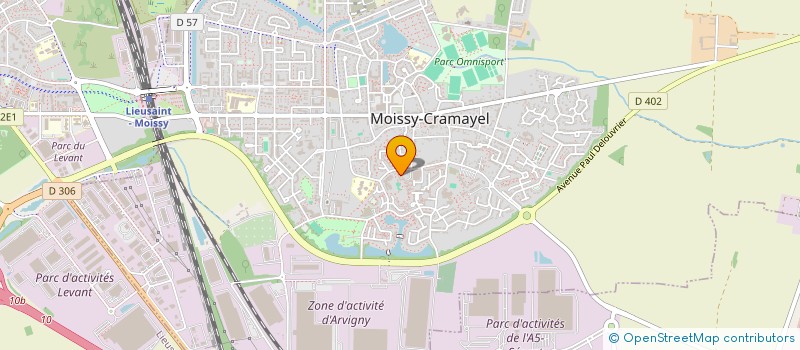 localisation de l'entreprise ANA NET  MOISSY-CRAMAYEL