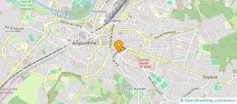 localisation de l'entreprise ANA RENOV à ANGOULEME