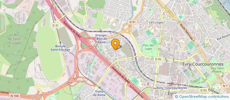 localisation de l'entreprise ANA RENOVE à EVRY-COURCOURONNES