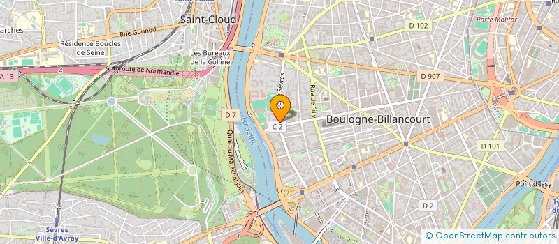 localisation de l'entreprise ANA&THIB à BOULOGNE-BILLANCOURT