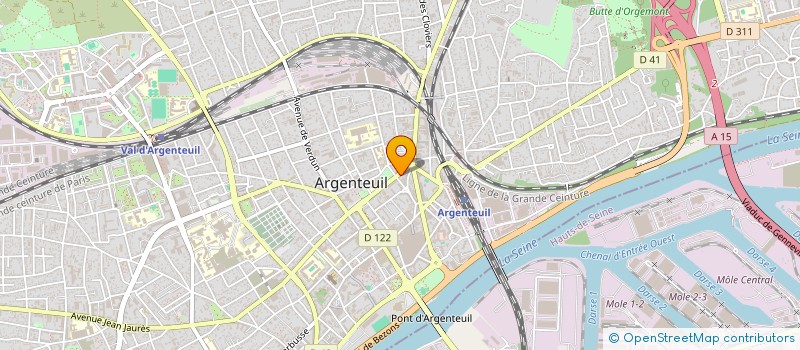 localisation de l'entreprise ANA TRANSPORT  ARGENTEUIL