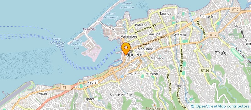 localisation de l'entreprise ANA VARU  PAPEETE