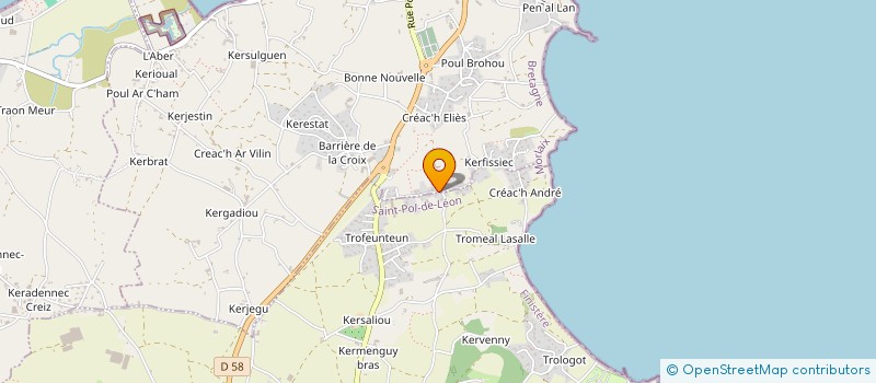 localisation de l'entreprise ANAA à ROSCOFF