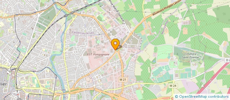 localisation de l'entreprise ANABA à MONTPELLIER