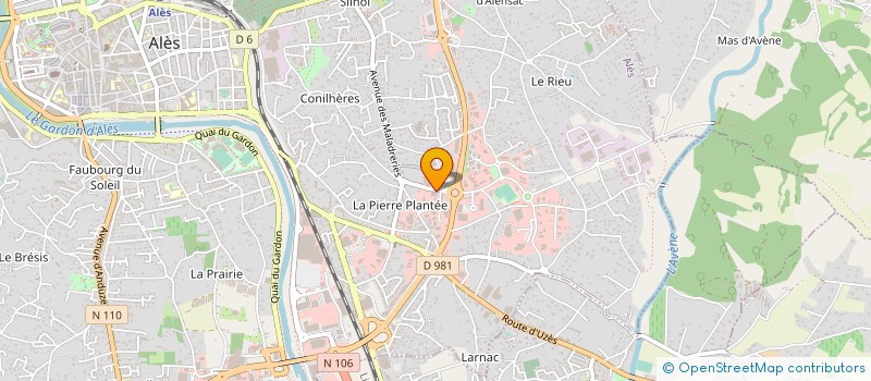 localisation de l'entreprise ANABASIS CONSTRUCTION à ALES