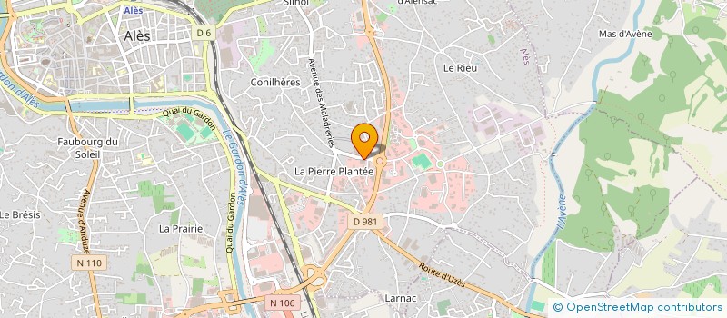 localisation de l'entreprise ANABASIS MIDI PYRENEE à ALES