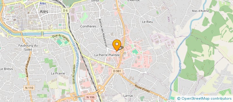 localisation de l'entreprise ANABASIS VAUCLUSE à ALES