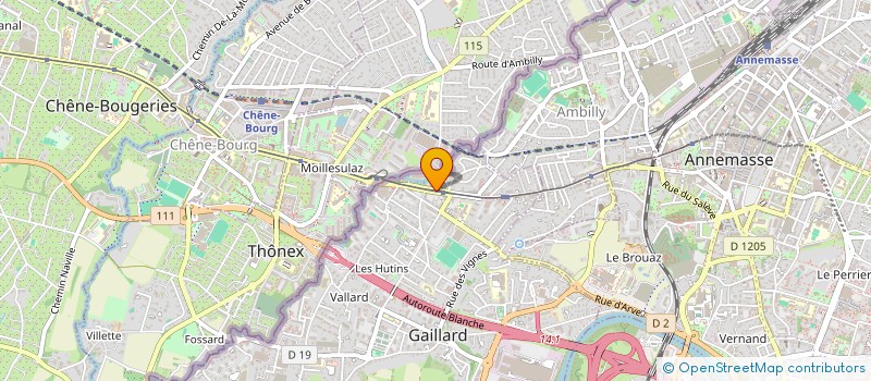 localisation de l'entreprise ANABIO  GAILLARD