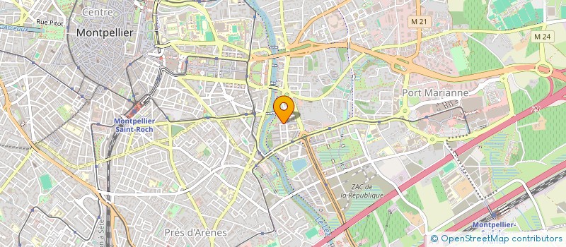 localisation de l'entreprise ANABYOGA à MONTPELLIER