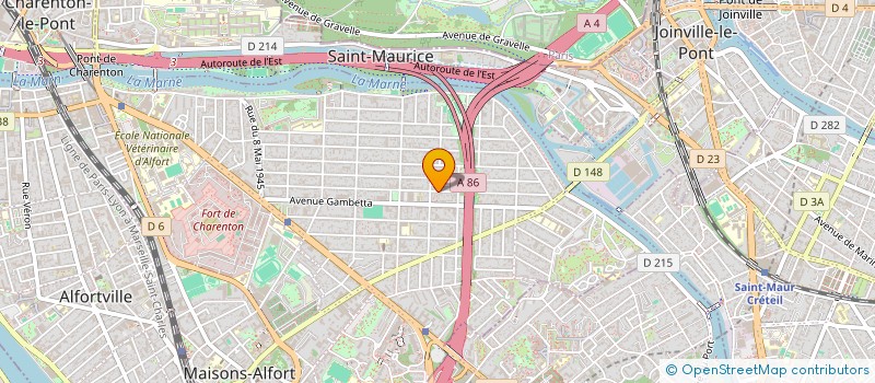localisation de l'entreprise ANACA25 à MAISONS-ALFORT