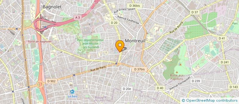 localisation de l'entreprise ANACAONA à MONTREUIL