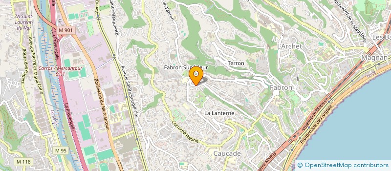 localisation de l'entreprise ANACELO à NICE