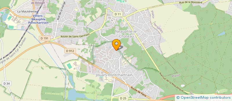 localisation de l'entreprise ANACLOS GROUPE  JOUARS-PONTCHARTRAIN