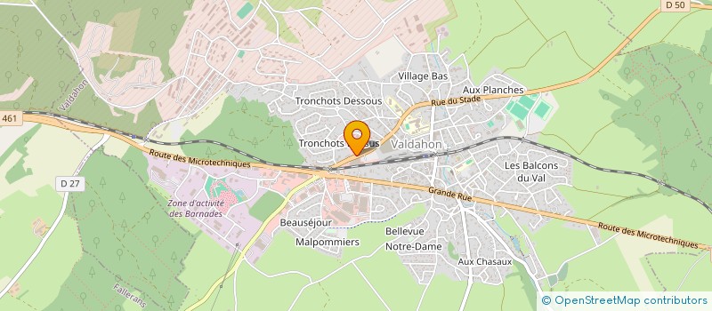 localisation de l'entreprise ANACO à VALDAHON