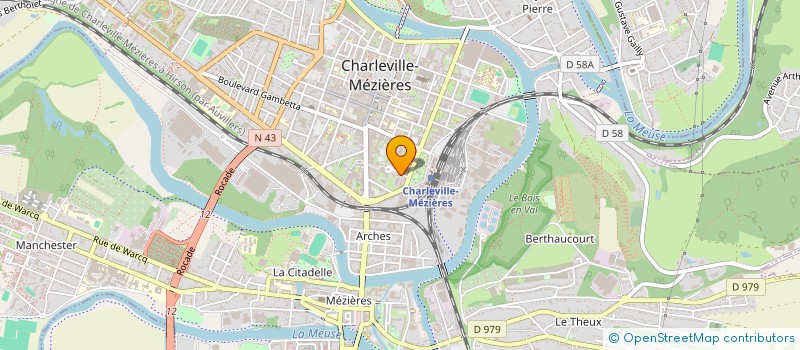 localisation de l'entreprise ANACO'H  CHARLEVILLE-MEZIERES