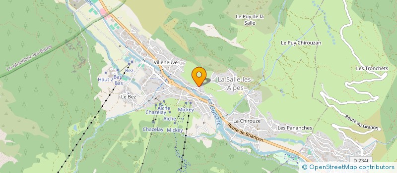 localisation de l'entreprise ANACOLUTHE CREATION à LA SALLE-LES-ALPES