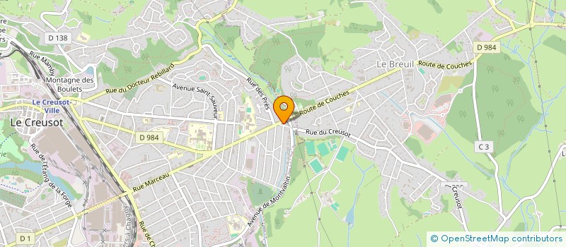 localisation de l'entreprise ANACONSEILS à LE CREUSOT