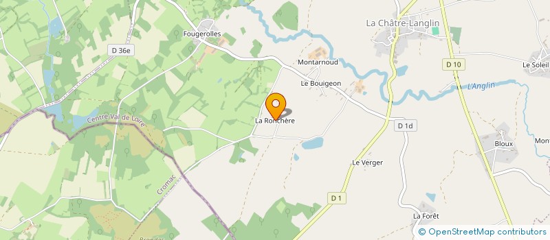 localisation de l'entreprise ANACR INDRE - COMITE DE SAINT BENOIT DU SAULT à LA CHATRE-LANGLIN