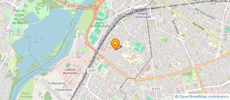 localisation de l'entreprise ANACREON à ANGERS