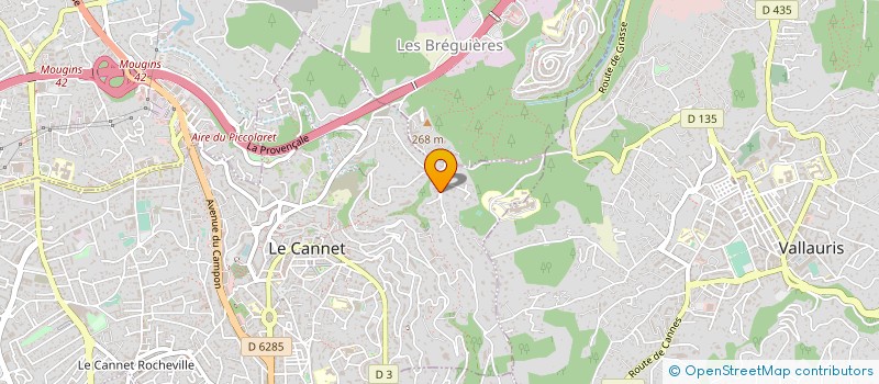 localisation de l'entreprise ANACRON à LE CANNET