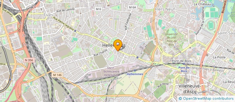 localisation de l'entreprise ANACROUSE à LILLE