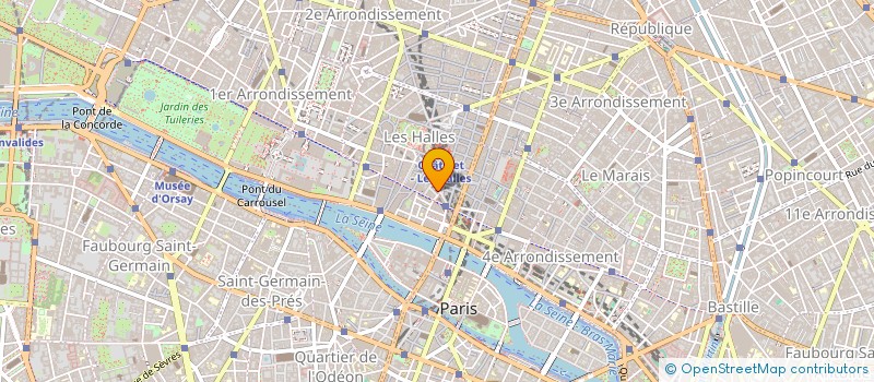 localisation de l'entreprise ANACROUSE DIR M MAUCLAIR à PARIS
