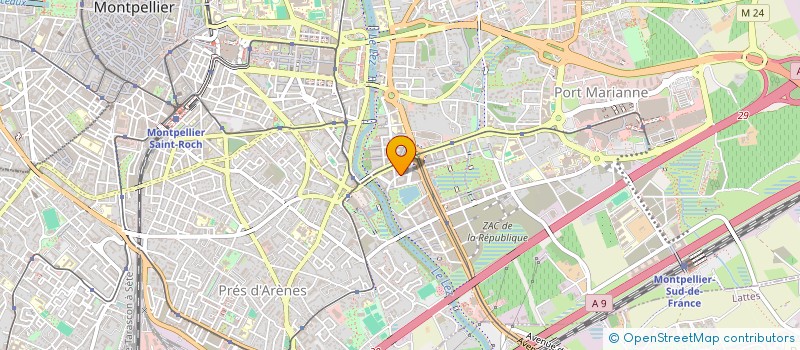 localisation de l'entreprise ANAD à MONTPELLIER