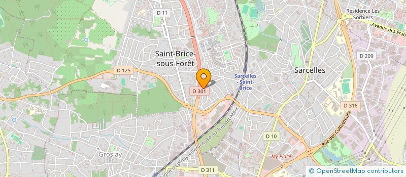 localisation de l'entreprise ANAD à SAINT-BRICE-SOUS-FORET