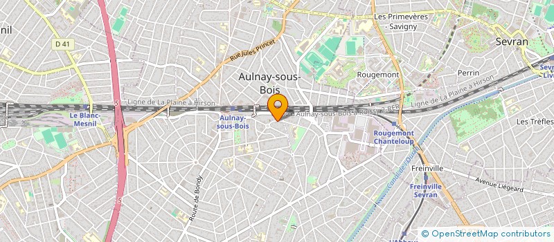 localisation de l'entreprise ANAD INVEST à AULNAY-SOUS-BOIS
