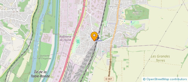 localisation de l'entreprise ANADAC  FEYZIN