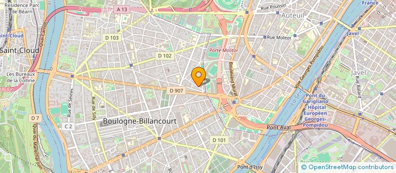 localisation de l'entreprise ANADAV ASSISTANCE à BOULOGNE-BILLANCOURT