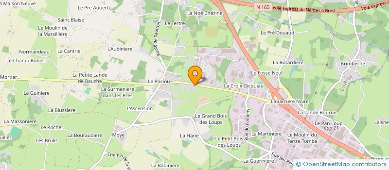 localisation de l'entreprise ANADAX à COUERON