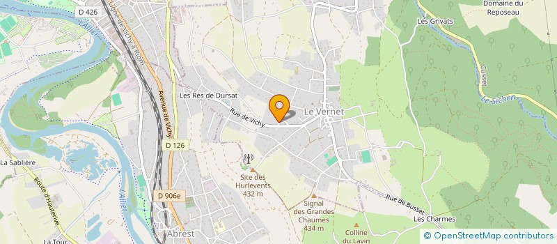 localisation de l'entreprise ANADEL  LE VERNET