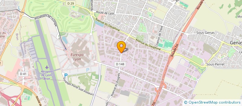 localisation de l'entreprise ANADON ARMATURES à CHASSIEU