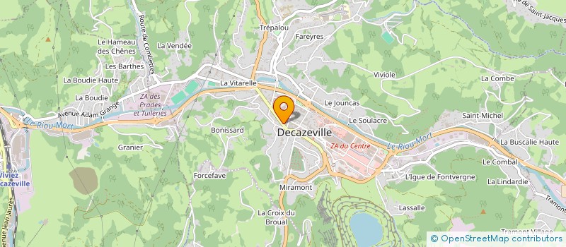 localisation de l'entreprise ANAE  DECAZEVILLE