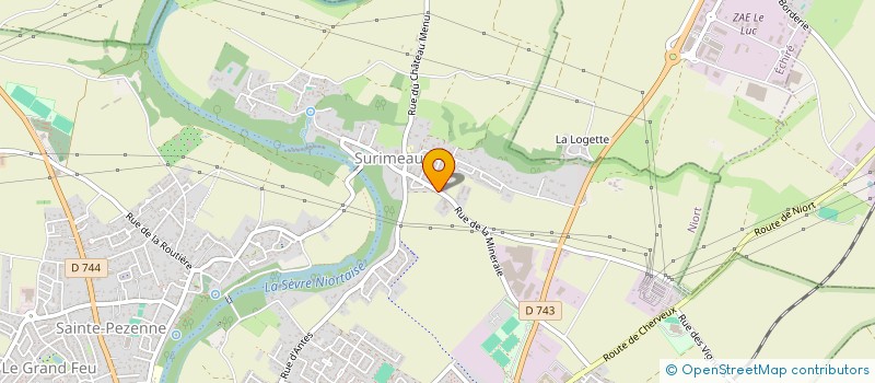 localisation de l'entreprise ANAE  NIORT