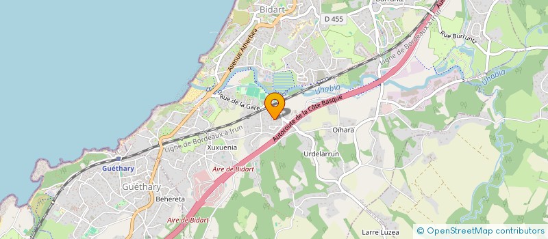 localisation de l'entreprise ANAE à BIDART