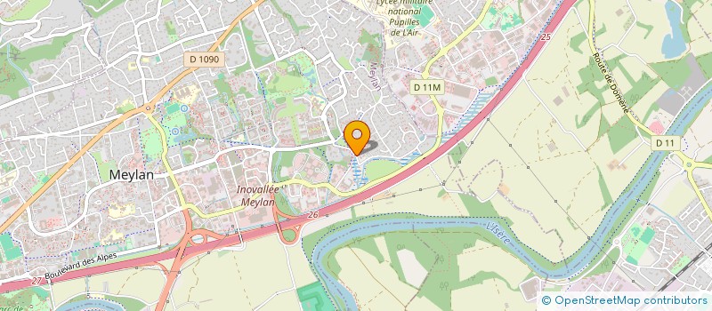 localisation de l'entreprise ANAE HABITAT & CONSEIL  MEYLAN