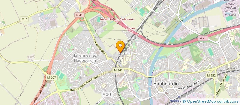 localisation de l'entreprise ANAELLE&APOLLINE IMMOBILIER  HALLENNES-LEZ-HAUBOURDIN