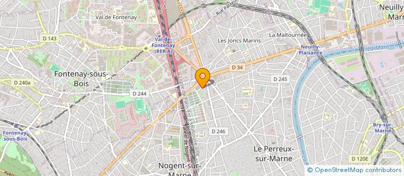 localisation de l'entreprise ANAER à LE PERREUX-SUR-MARNE
