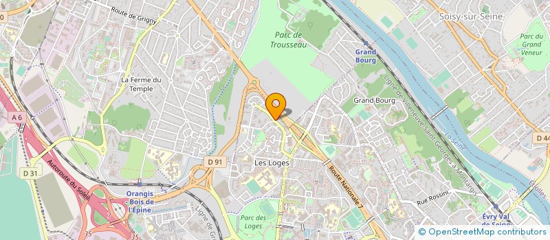 localisation de l'entreprise ANAFIDEI à EVRY-COURCOURONNES