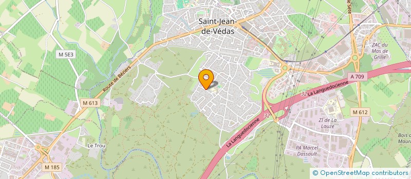 localisation de l'entreprise ANAGE SANTE  SAINT-JEAN-DE-VEDAS