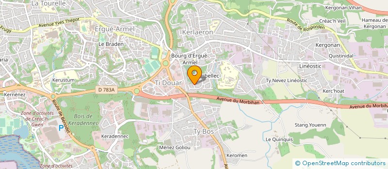 localisation de l'entreprise ANAGRAMME à QUIMPER