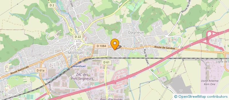 localisation de l'entreprise ANAGRAMME SANTE à DAGNEUX