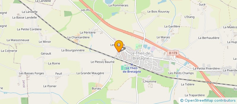 localisation de l'entreprise ANAHATA AU COEUR DE SOI  LE THEIL-DE-BRETAGNE