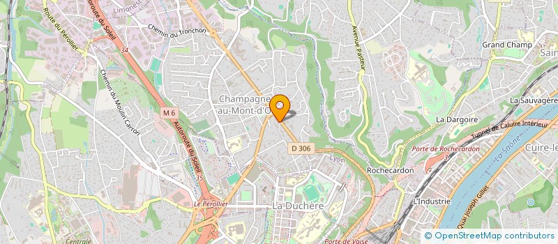 localisation de l'entreprise ANAHER  CHAMPAGNE-AU-MONT-D'OR