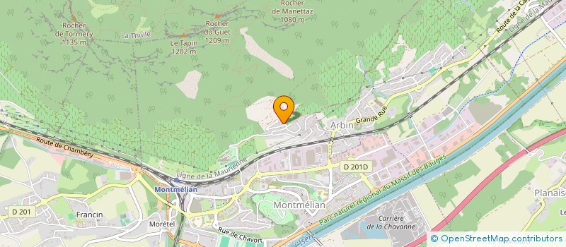 localisation de l'entreprise ANAHEZOE  MONTMELIAN