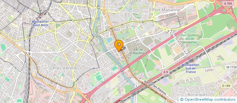 localisation de l'entreprise ANAHID à MONTPELLIER