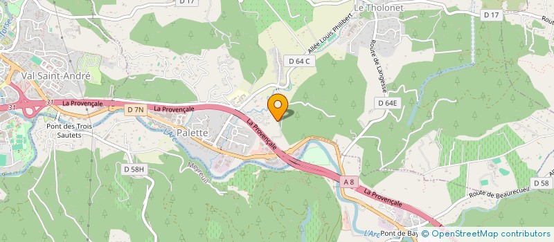 localisation de l'entreprise ANAHIDE  LE THOLONET